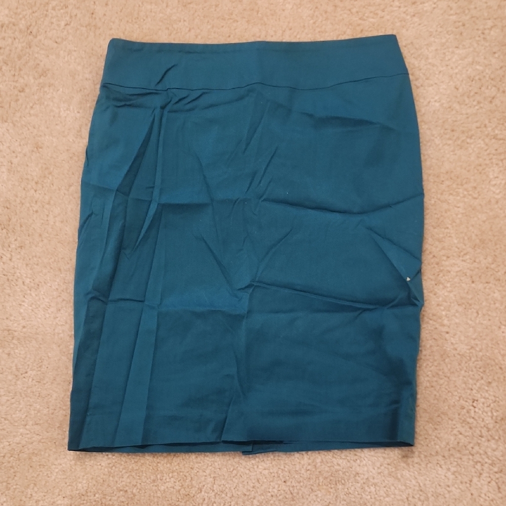 Ann Taylor Deep Teal Pencil Skirt